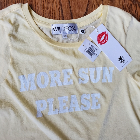 Wildfox More Sun Please T-Shirt - Picture 2 of 8